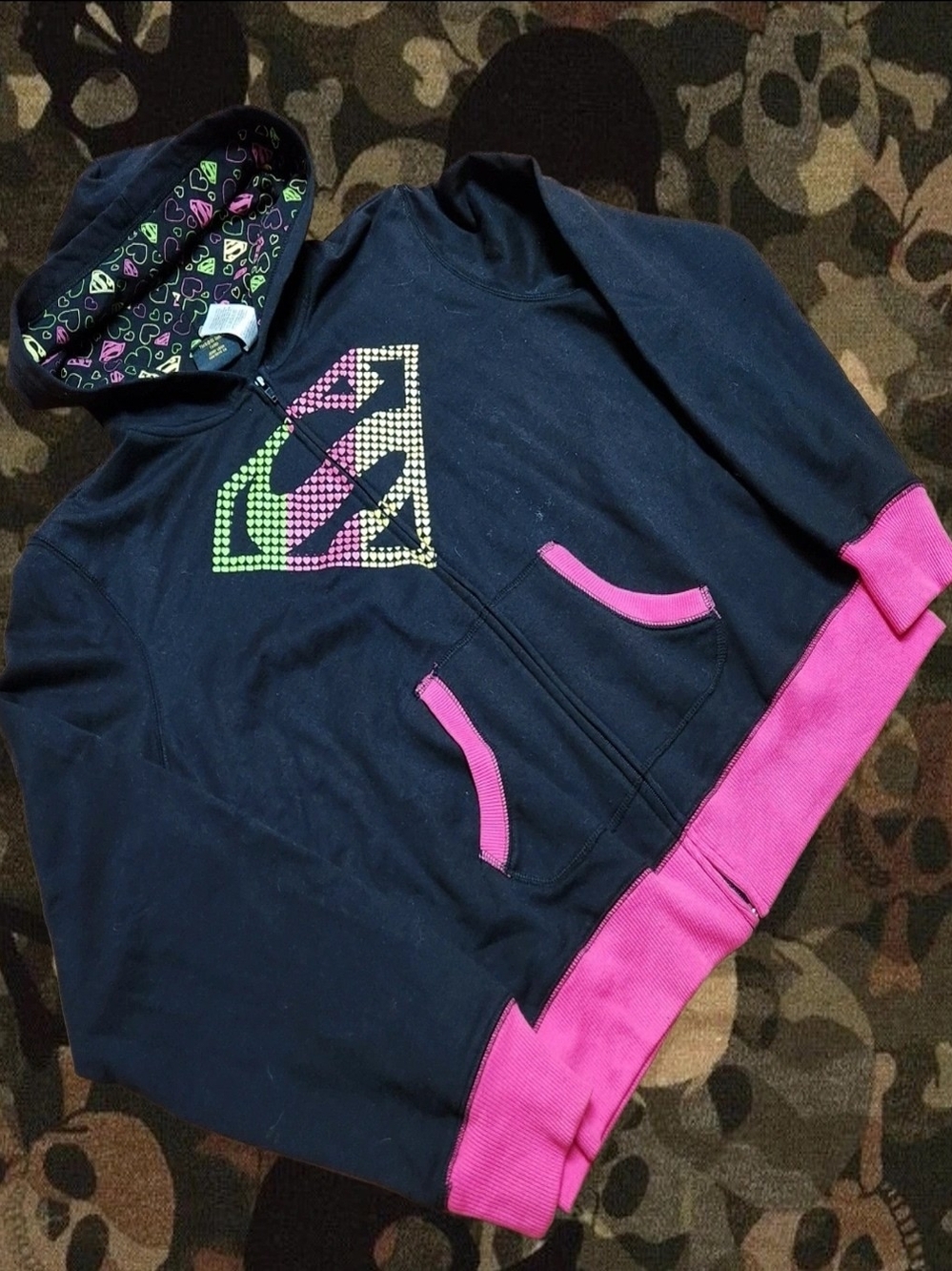 Emo y2k Zip uo hoodie DC Comics